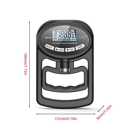 265Lbs/120Kg Grip Strength Meter for Men and Women Tester Digital Hand Dynamometer Training USB LCD Screen